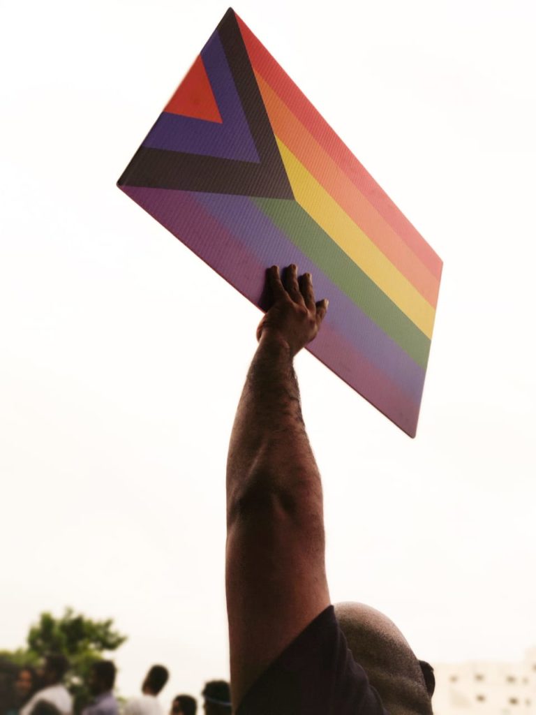 Social Justice Pride Flag at Chennai Pride