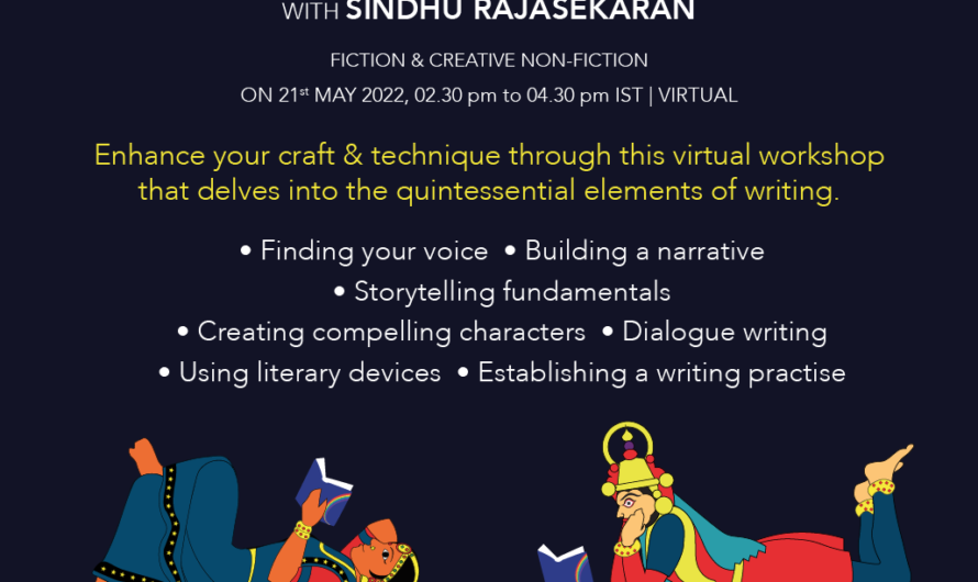 Creative Writing Workshop with Sindhu Rajasekaran